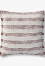 Loloi Pillow, Rust/Ivory 22x22"