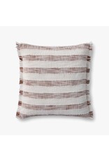 Loloi Pillow - Rust/Ivory, 22x22
