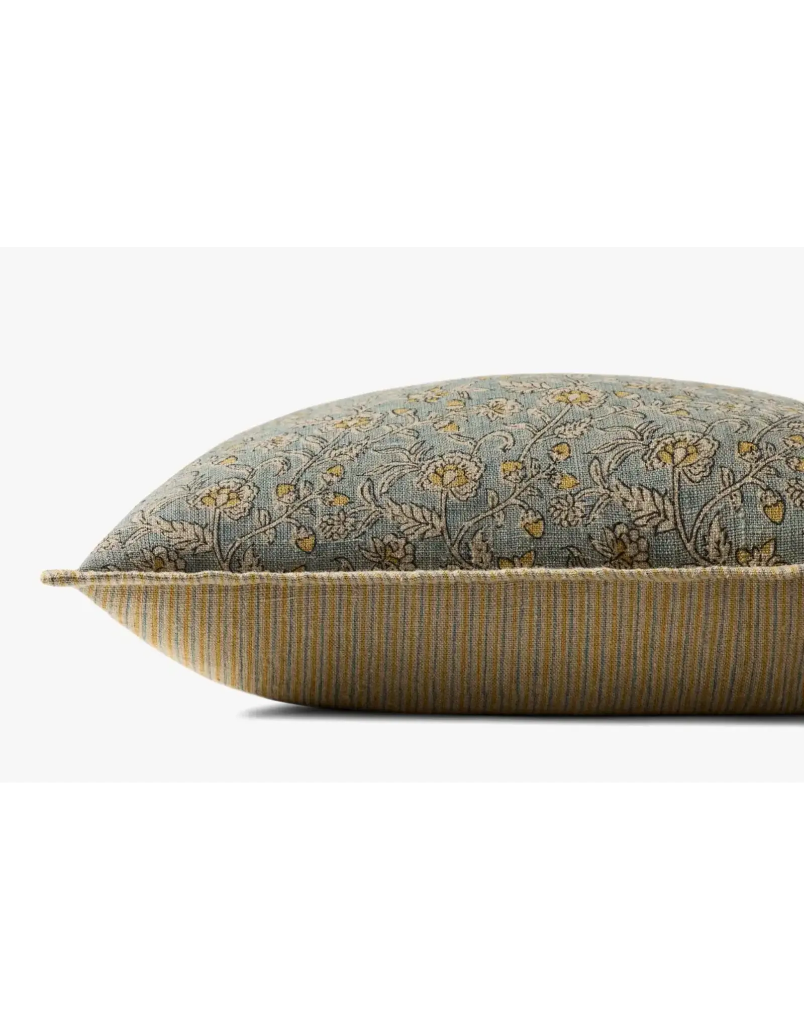 Loloi Pillow - Light Blue / Multi, 22x22