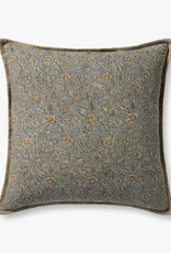 Loloi Pillow Light Blue / Multi, 22x22"