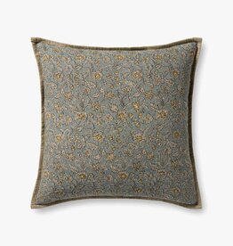 Loloi Pillow Light Blue / Multi, 22x22"