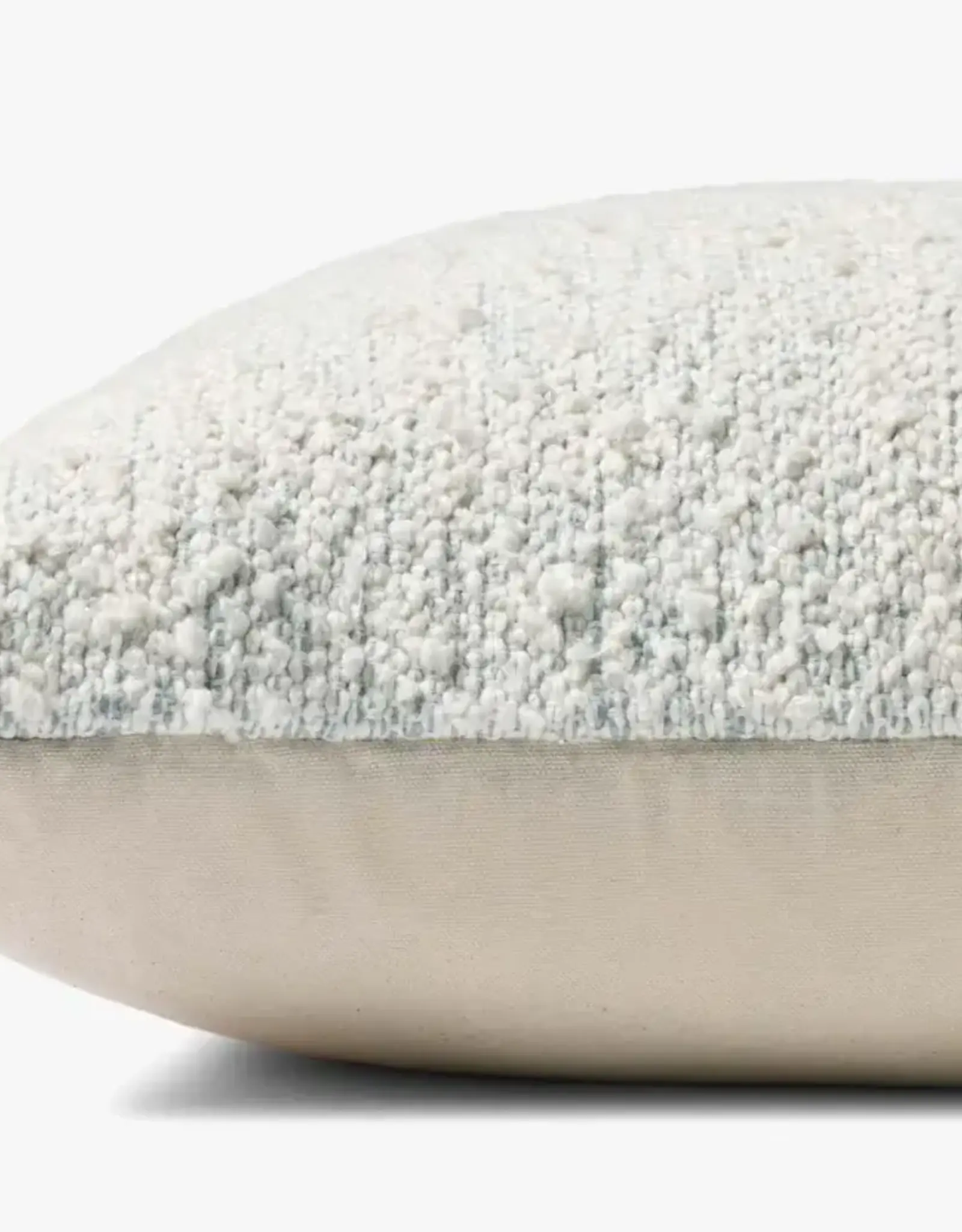 Loloi Pillow Ivory / Blue, 22x22"