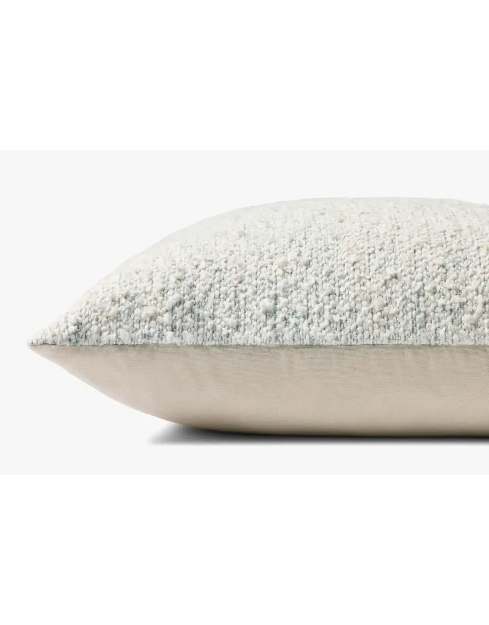 Loloi Pillow - Ivory / Blue, 22x22
