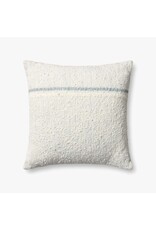 Loloi Pillow - Ivory / Blue, 22x22