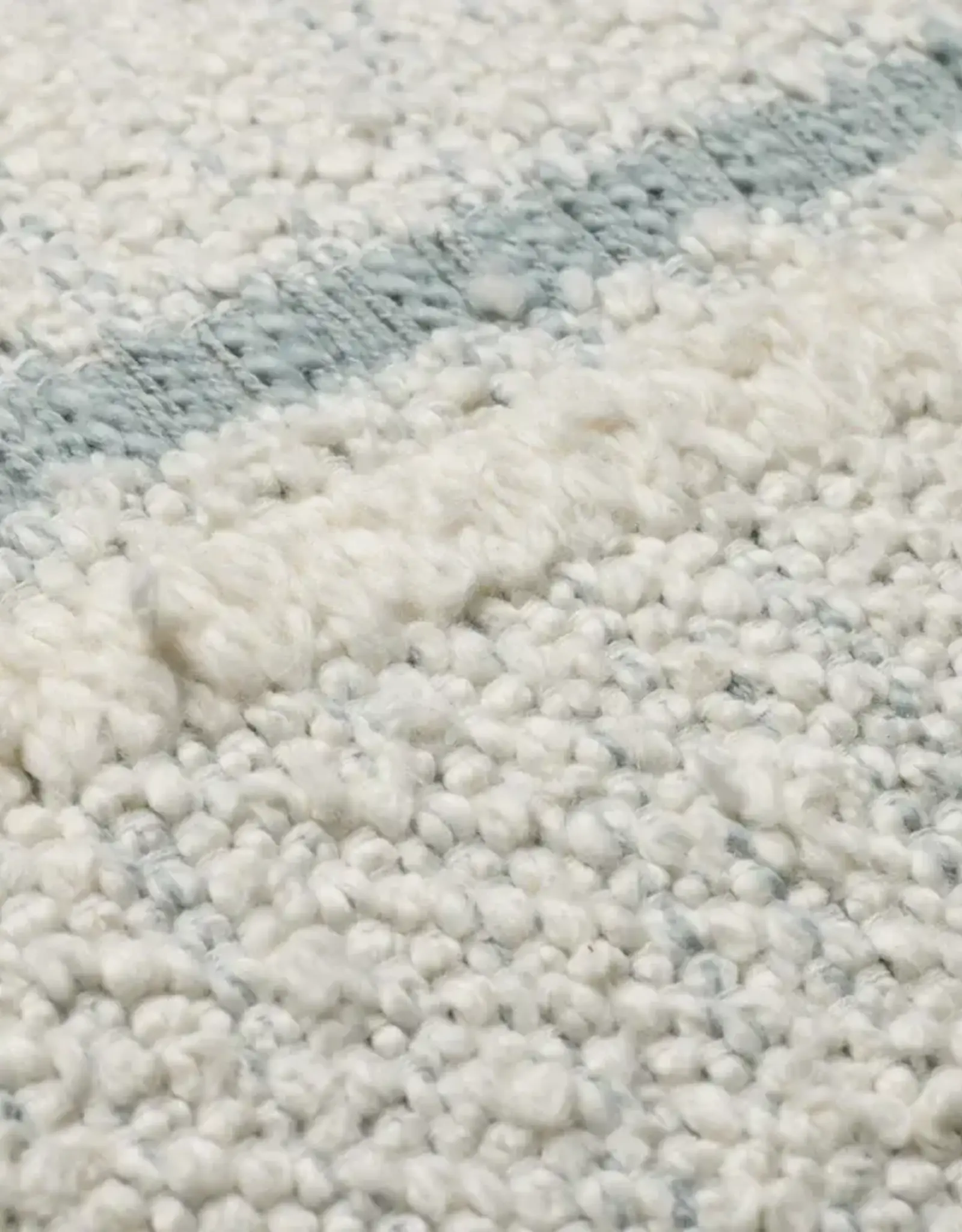 Loloi Pillow Ivory / Blue, 22x22"