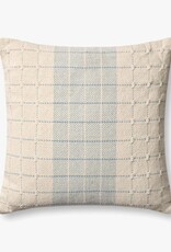 Loloi Pillow Blue / Natural, 22x22"