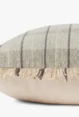 Magnolia Home by Joanna Gaines × Loloi Riley Pillow, Sage / Natural 22x22"