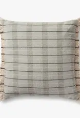 Magnolia Home by Joanna Gaines × Loloi Riley Pillow, Sage / Natural 22x22"
