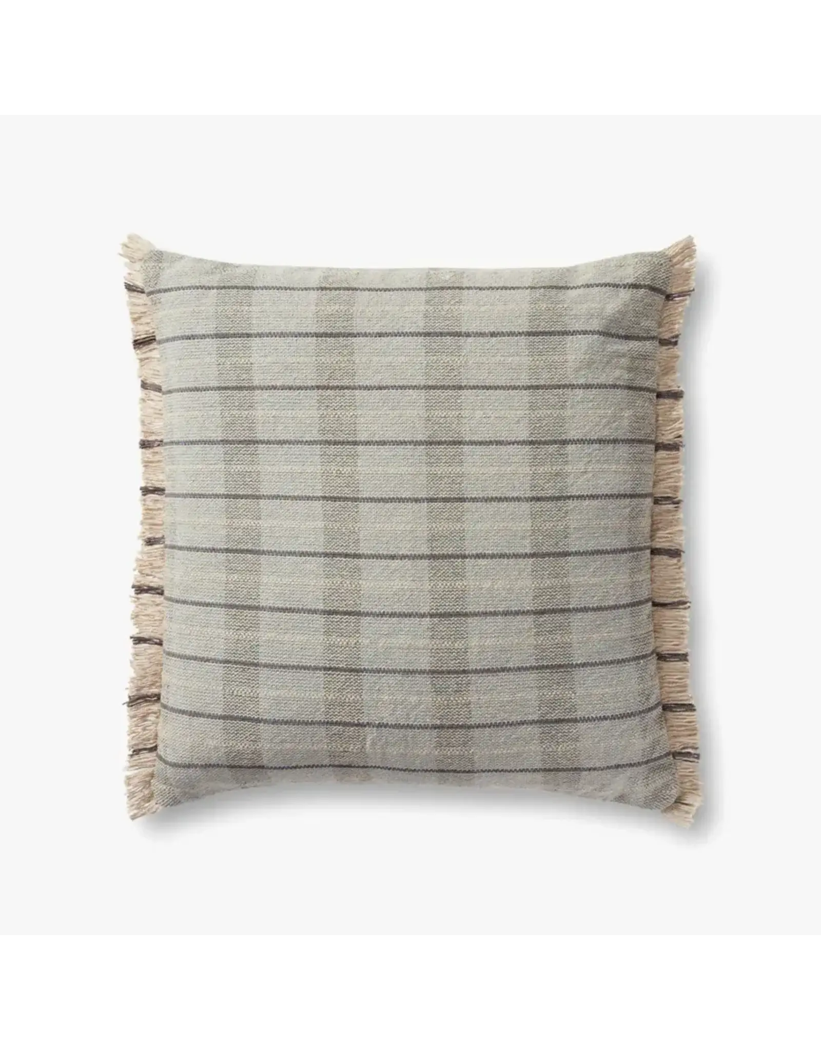 Magnolia Home by Joanna Gaines × Loloi Riley Pillow - Sage / Natural, 22x22