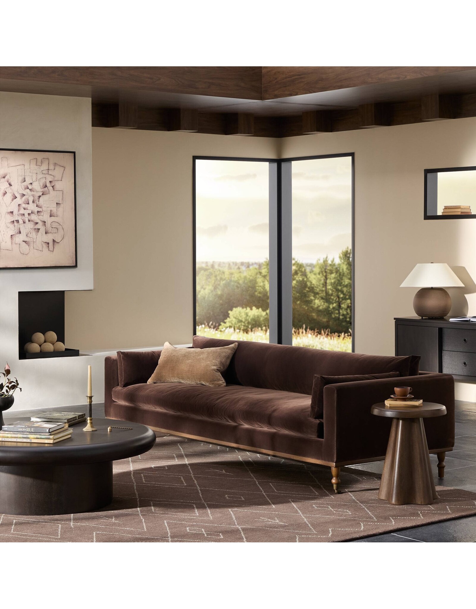 Harlin Sofa, Surrey Cocoa - 96"