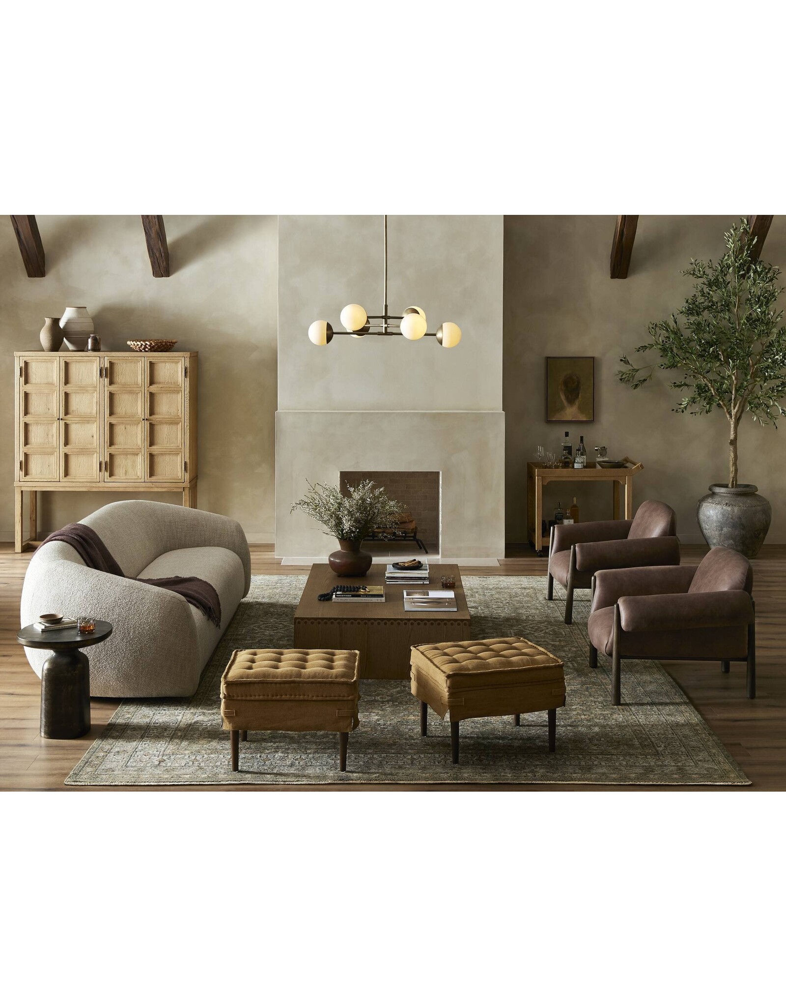 Channing Sofa, Yuma Cream - 85"