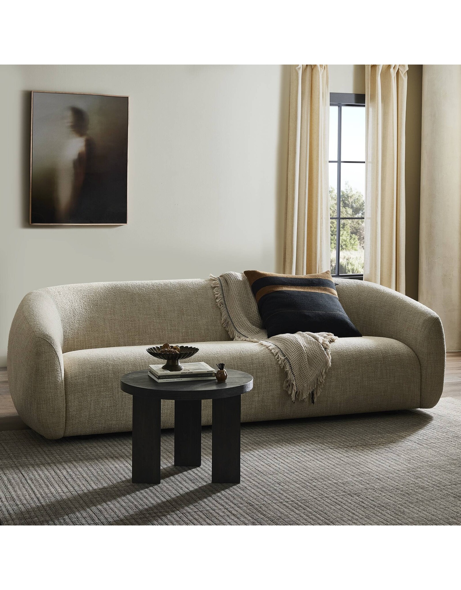 Channing Sofa, Yuma Cream - 85"