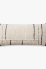 Magnolia Home by Joanna Gaines × Loloi Susanna Pillow - Ivory / Charcoal, 22x22"