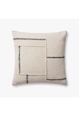 Magnolia Home by Joanna Gaines × Loloi Susanna Pillow - Ivory / Charcoal, 22x22"