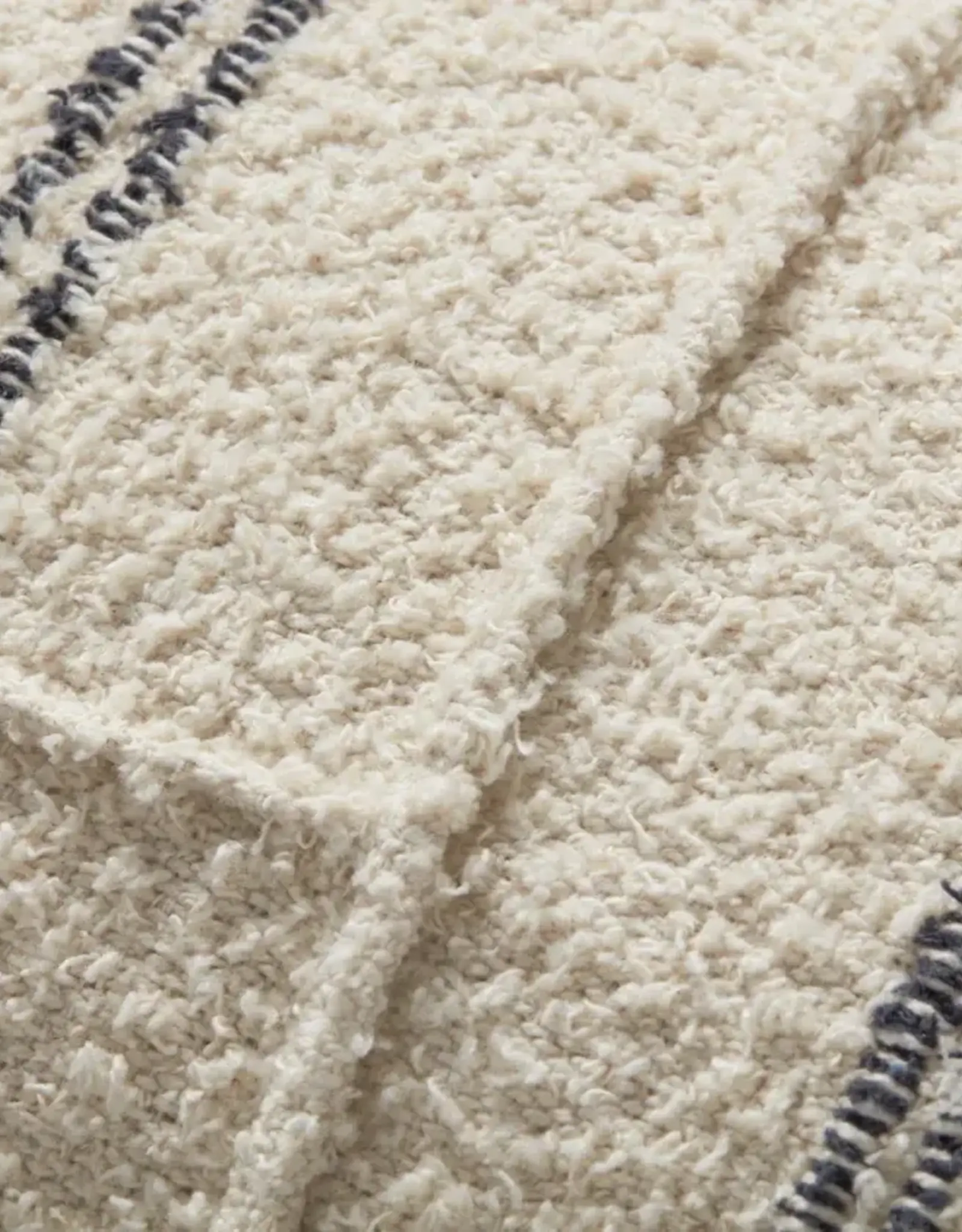 Magnolia Home by Joanna Gaines × Loloi Susanna Pillow - Ivory / Charcoal, 22x22"