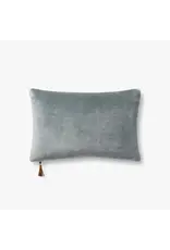Magnolia Home by Joanna Gaines × Loloi Pillow - Denim / Tan, 13x21