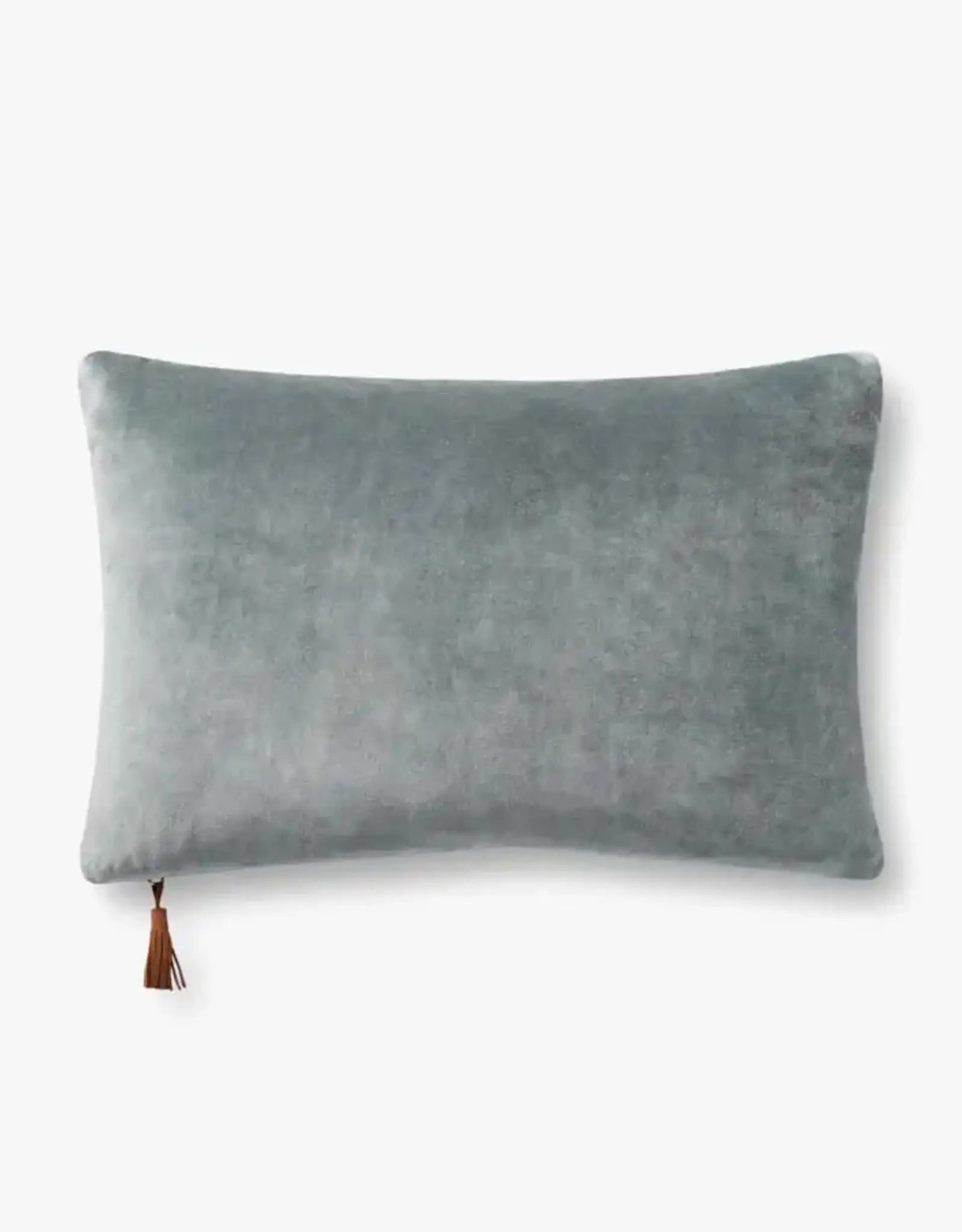 Magnolia Home by Joanna Gaines × Loloi Pillow - Denim / Tan, 13x21"