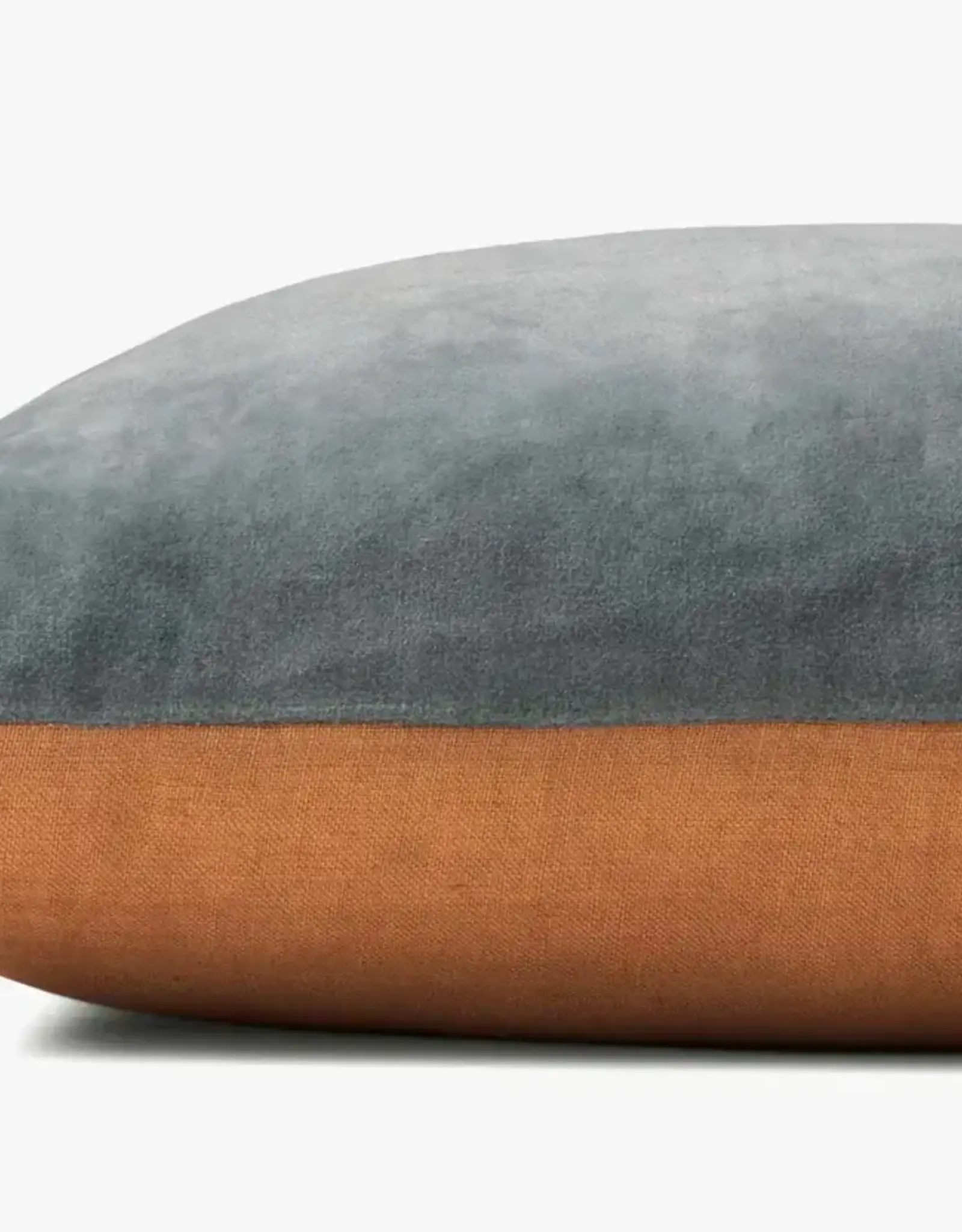 Magnolia Home by Joanna Gaines × Loloi Pillow - Denim / Tan, 13x21"