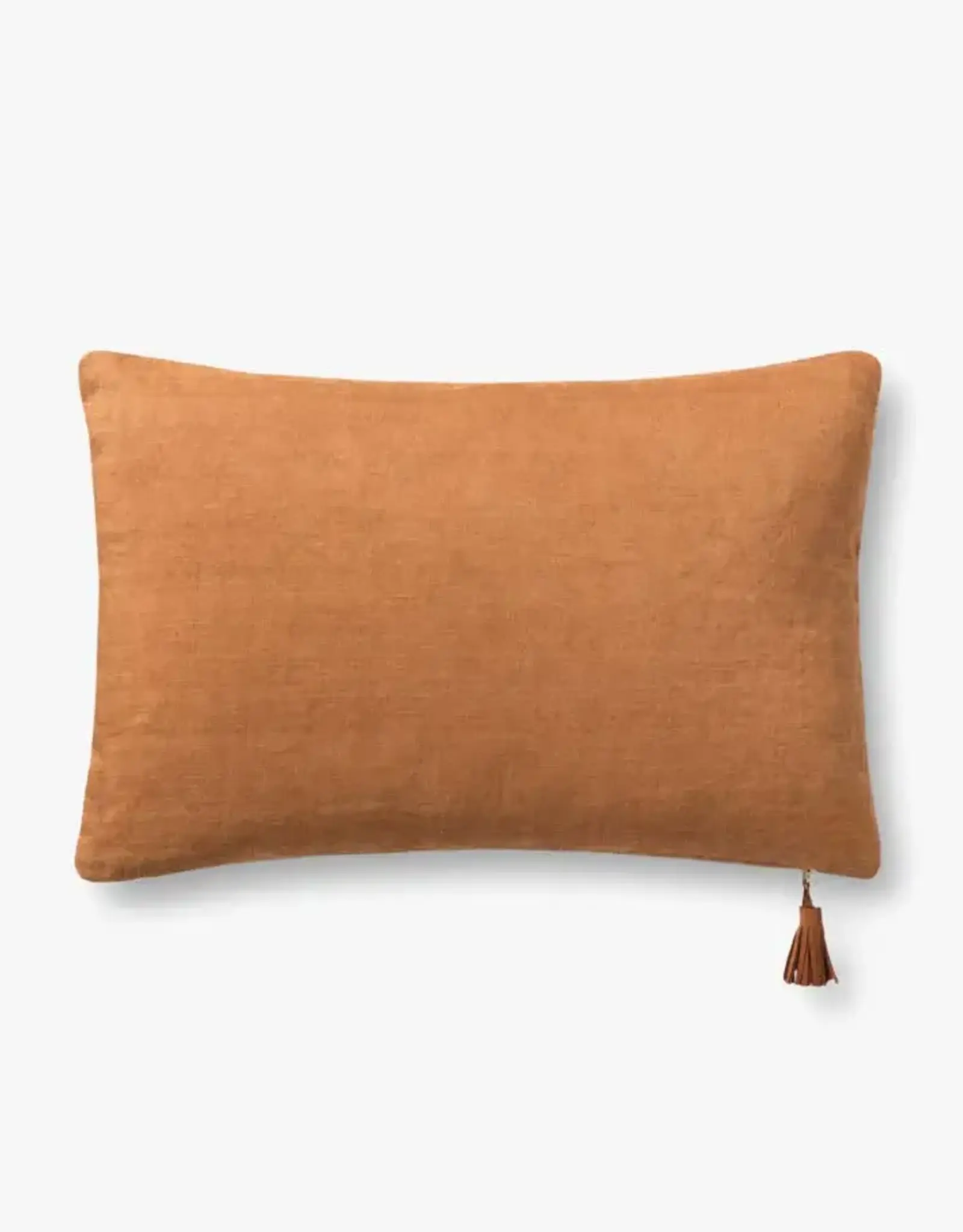 Magnolia Home by Joanna Gaines × Loloi Pillow - Denim / Tan, 13x21"