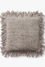 Loloi Fringe Edge Pillow - Beige, 18 x 18