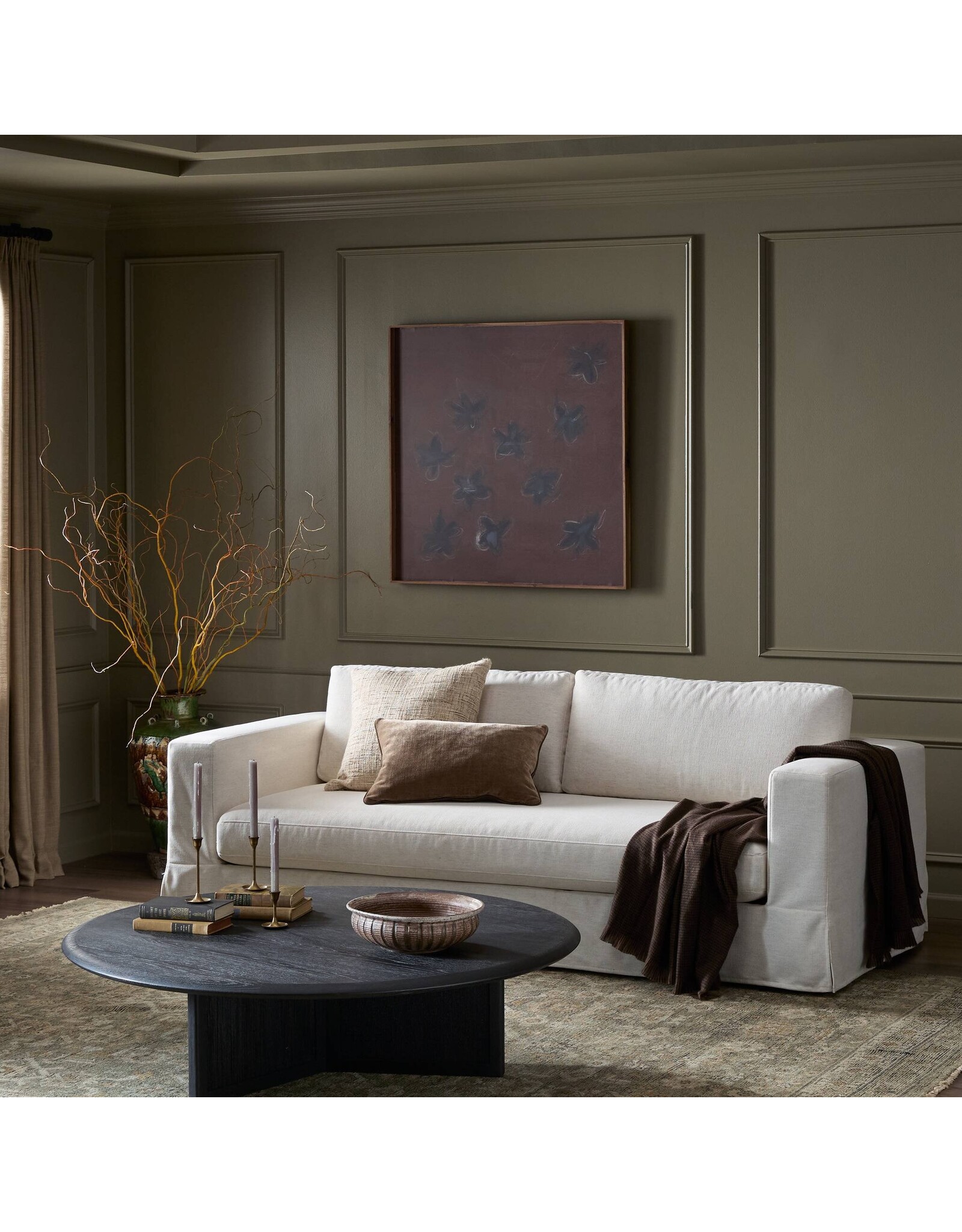 Tovana Sofa, Crypton Nomad Snow  - 95"