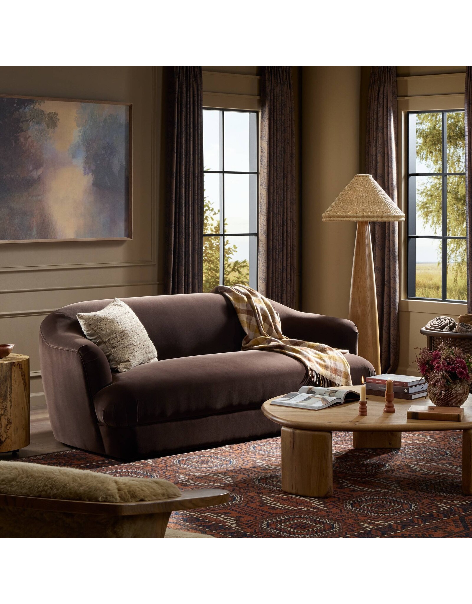 Betina Sofa, Surrey Cocoa - 85"