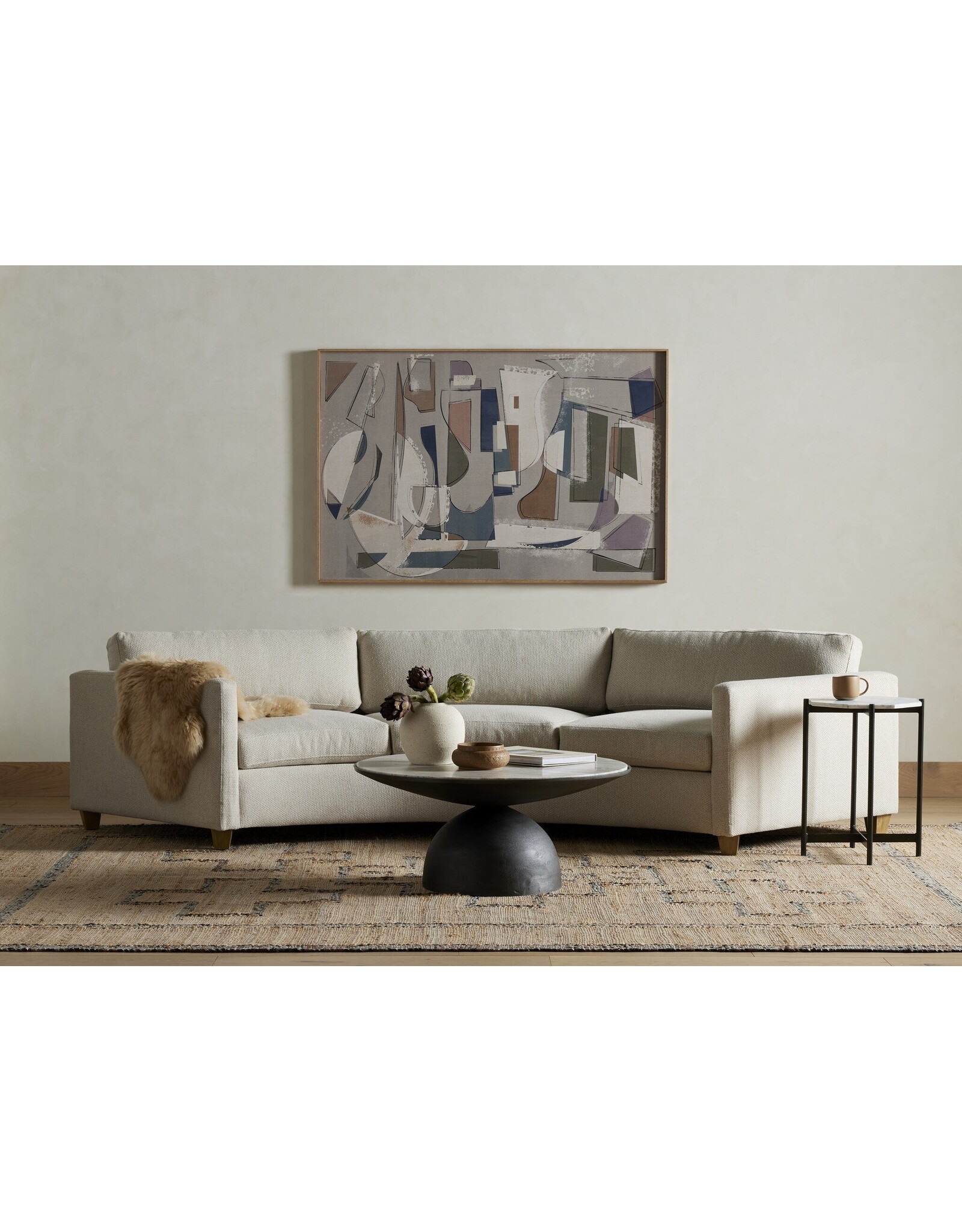 Heidi Sofa, Tacoma Ivory -130"
