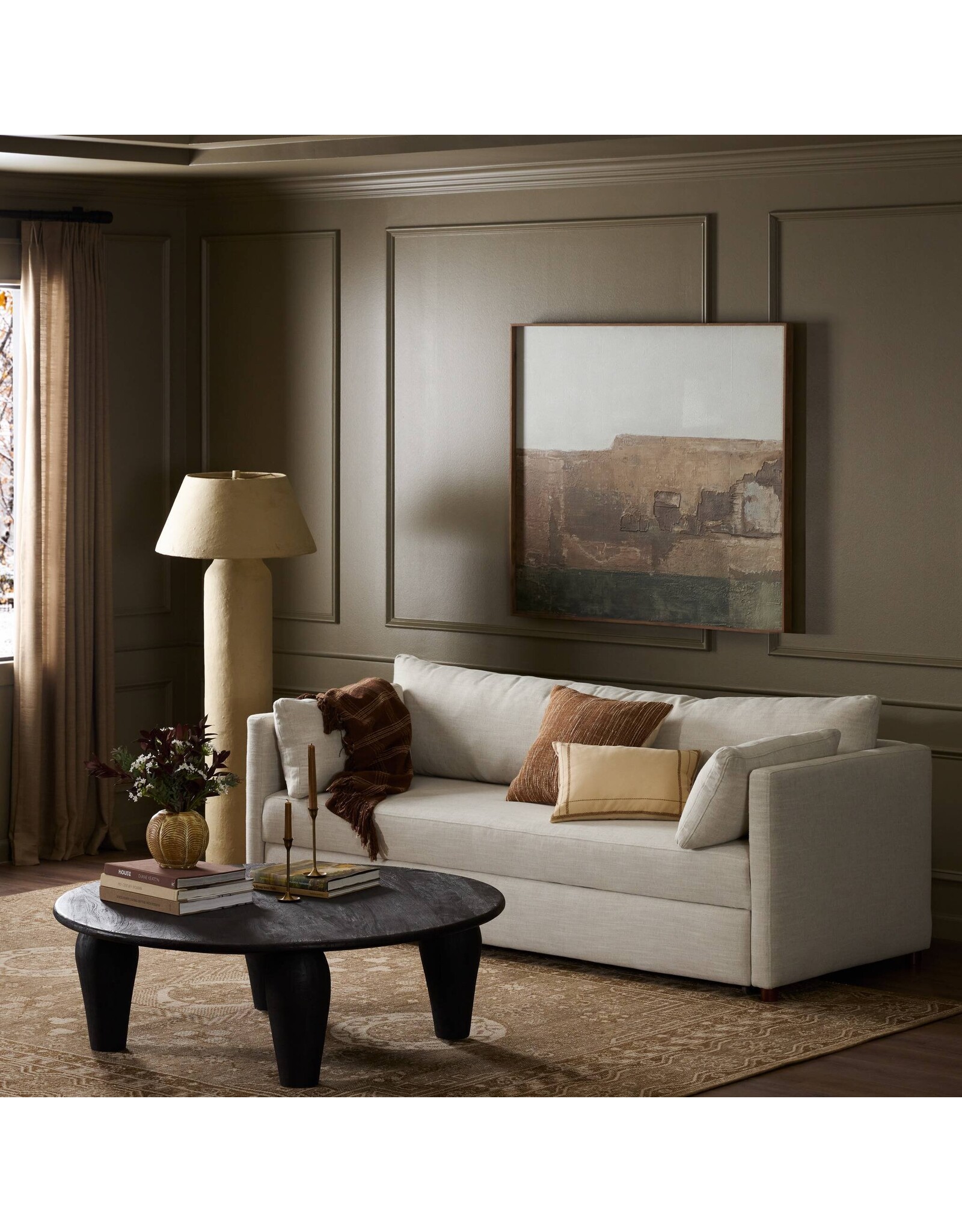 Lincoln Sleeper Sofa, Savoy Parchment - 85"