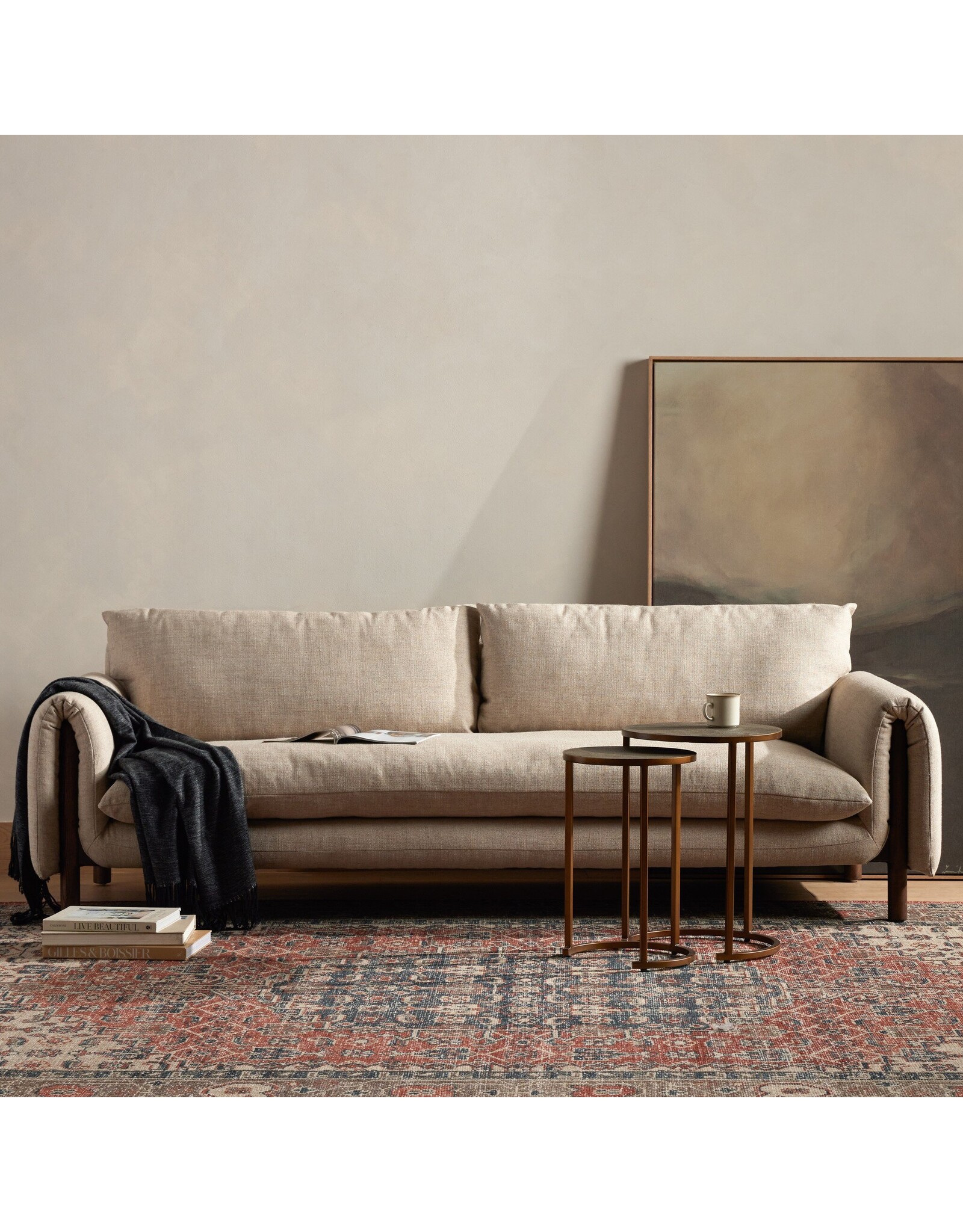 Fleming Sofa, Alcala Wheat - 94"