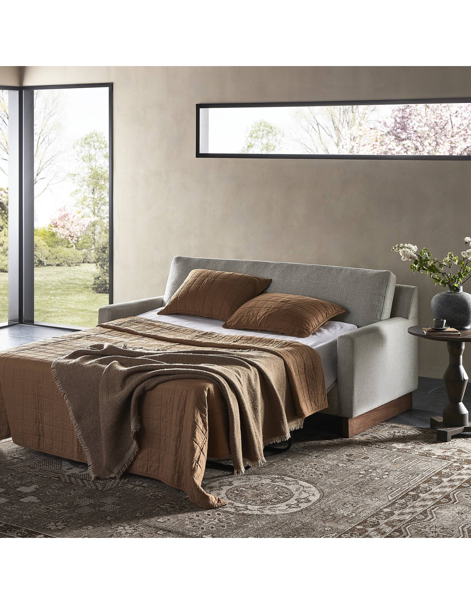 Marquez Sleeper Sofa, Alameda Snow -76"