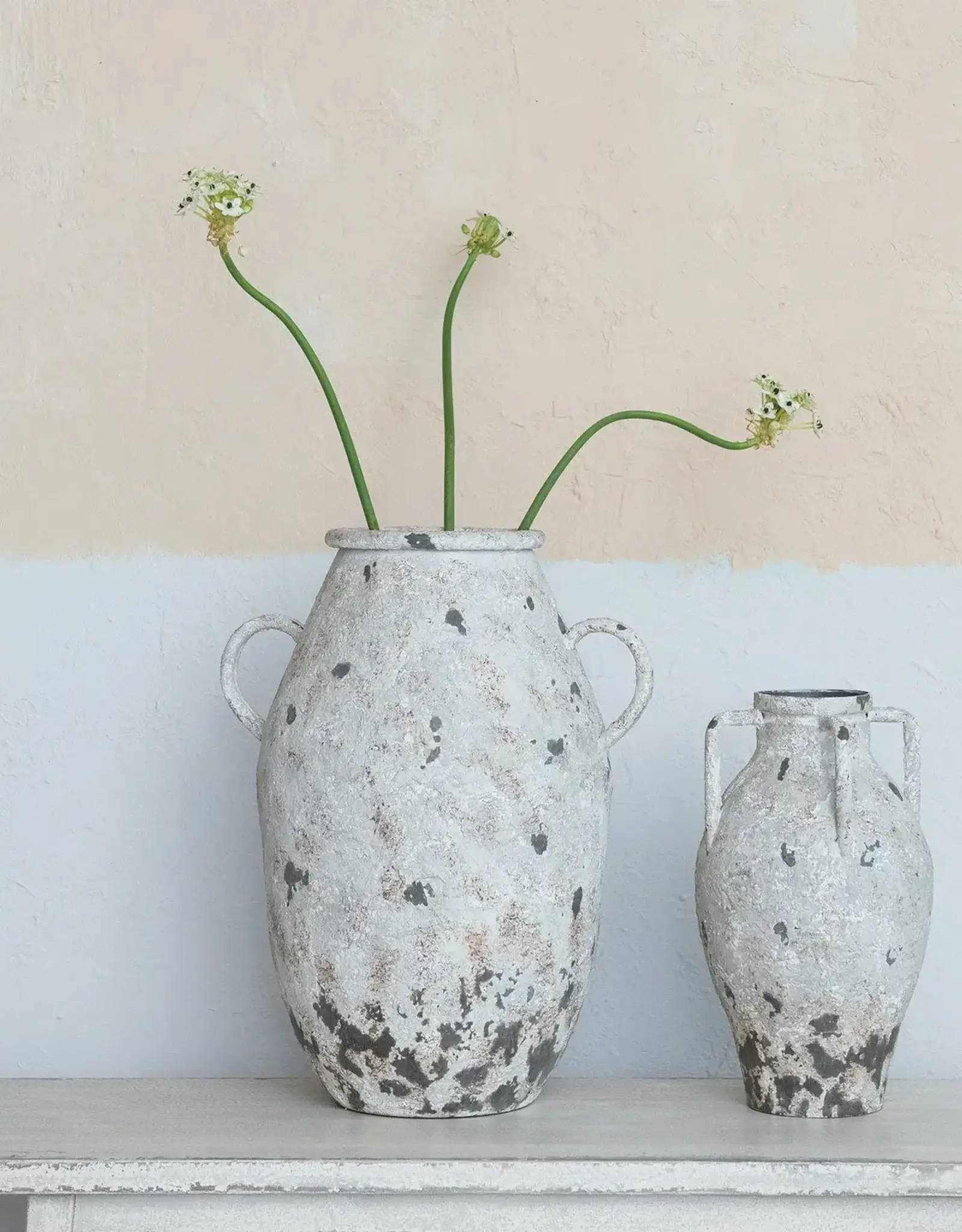 Metal Urn w/ Handles