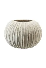 Textured Composite Resin Planter/Vase, Antique White