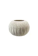 Textured Composite Resin Planter/Vase, Antique White