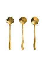 Stainless Steel Flower Shaped Spoons, Set of 3