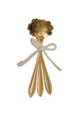 Stainless Steel Flower Shaped Spoons, Set of 3