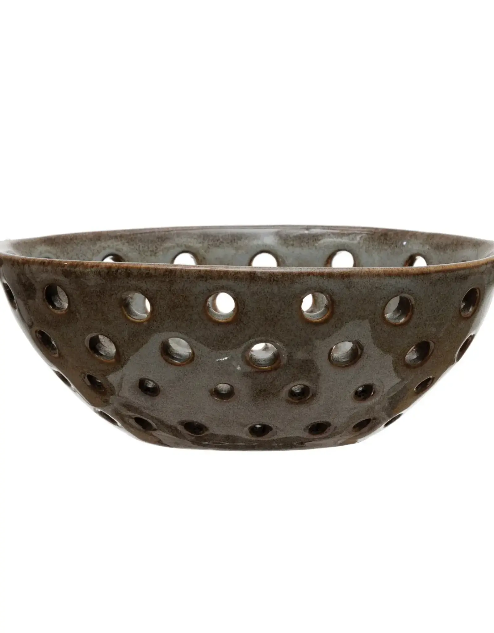 Stoneware Berry Bowl with Glaze