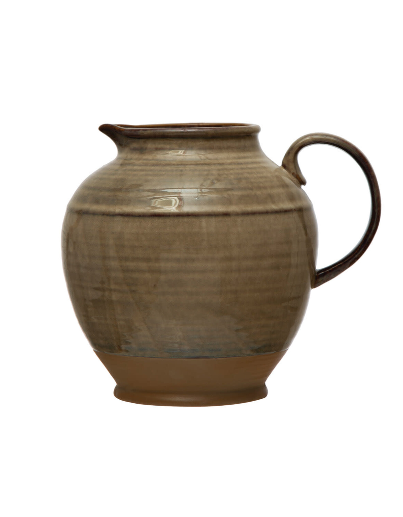 72 oz. Stoneware Pitcher, Reactive Glaze