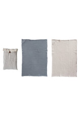 Cotton Double Cloth Tea Towels & Taupe, Set of 2 in Bag