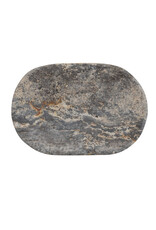 Oval Travertine Soap Dish