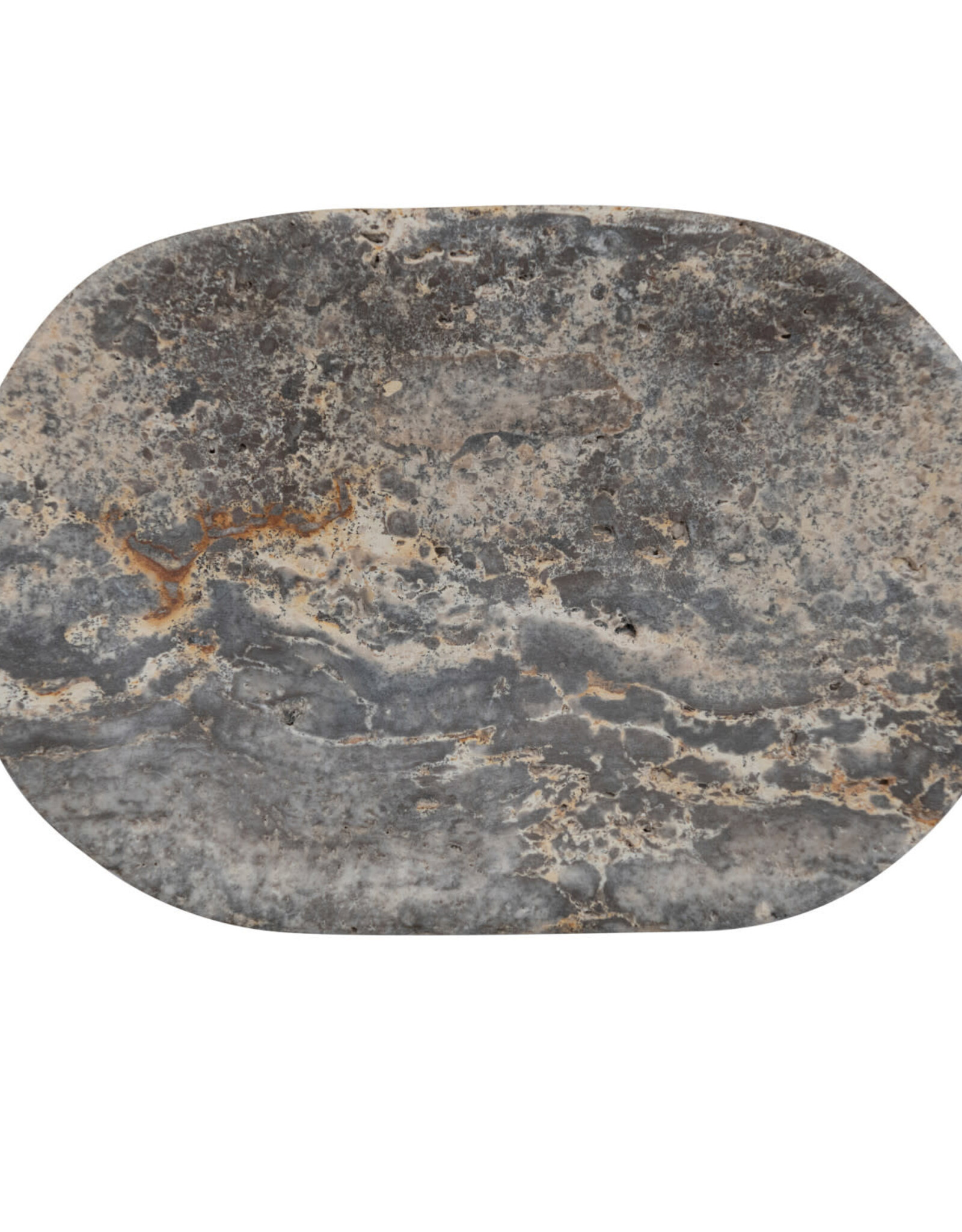 Oval Travertine Soap Dish