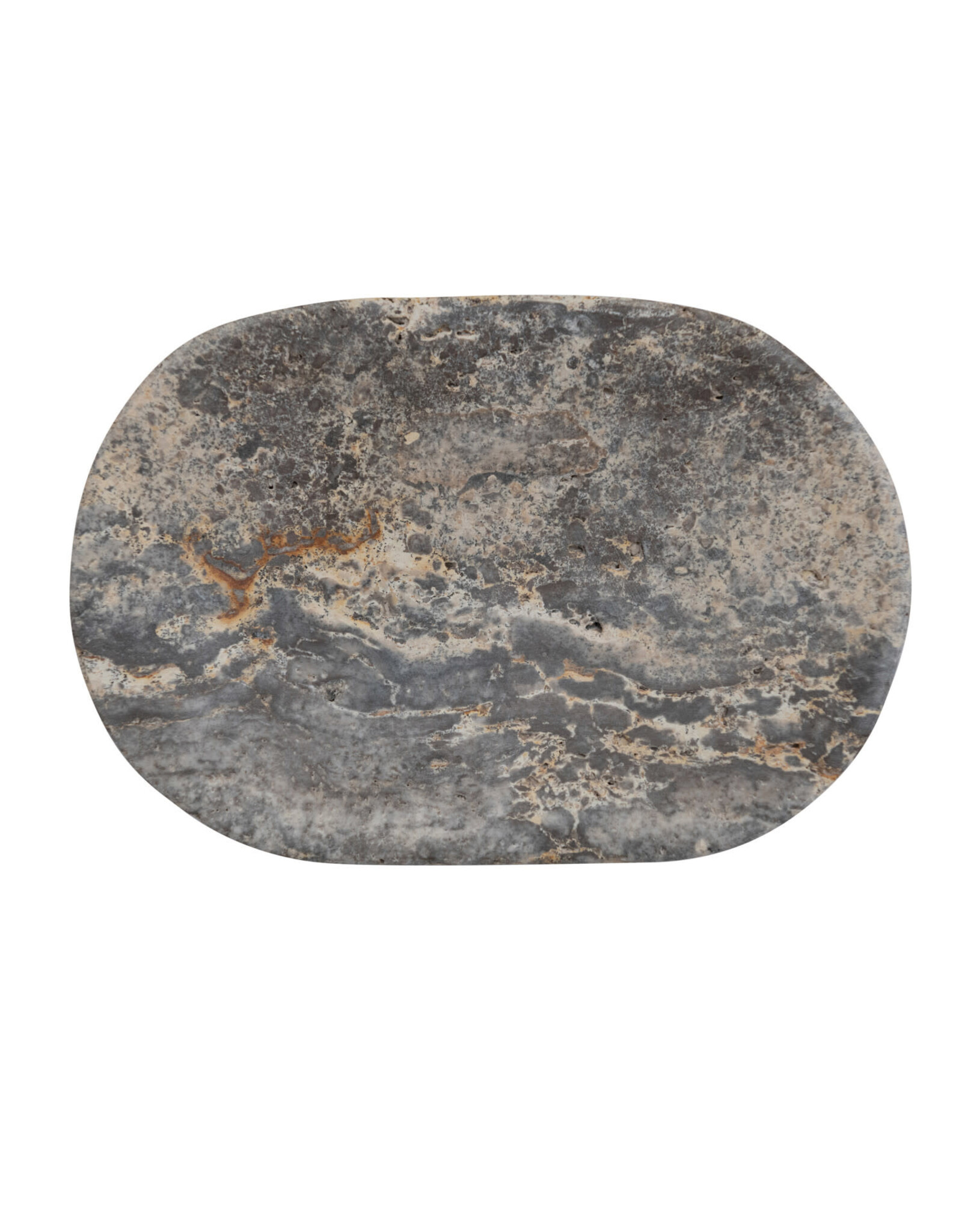 Oval Travertine Soap Dish