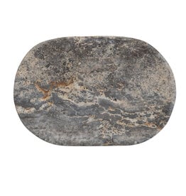 Oval Travertine Soap Dish