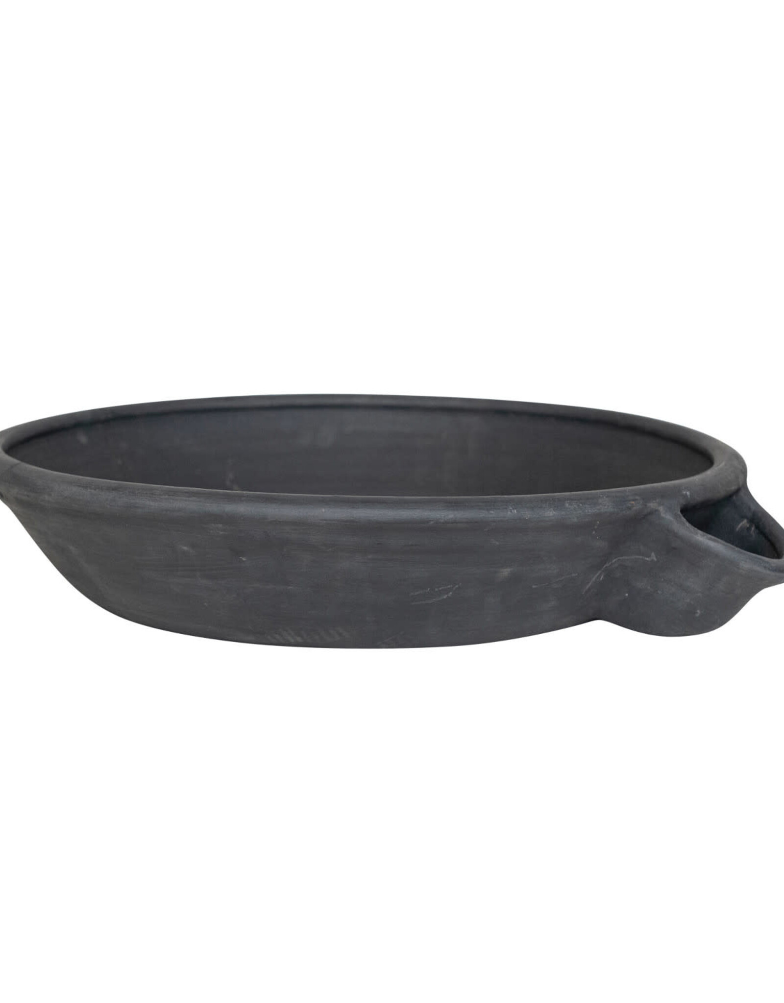Decorative Vintage Reproduction Clay Dahi Bowl, Black