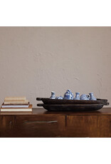 Found Decorative Wood Trug w/ Handles
