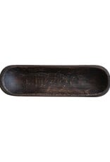 Found Decorative Wood Trug w/ Handles