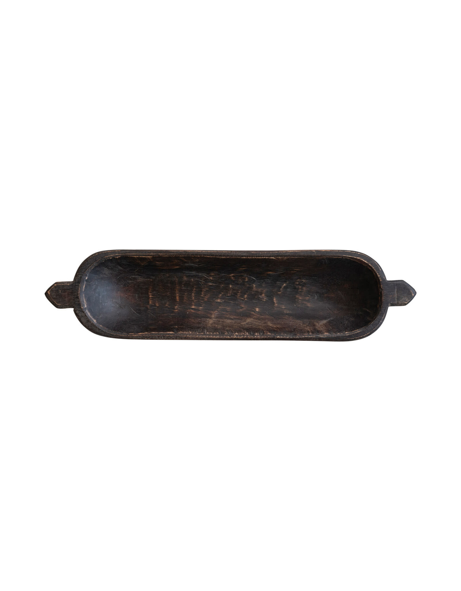 Found Decorative Wood Trug w/ Handles