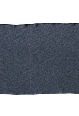 Stonewashed Cotton Blend Bouclé Throw w/ Fringe, Charcoal - 60x50