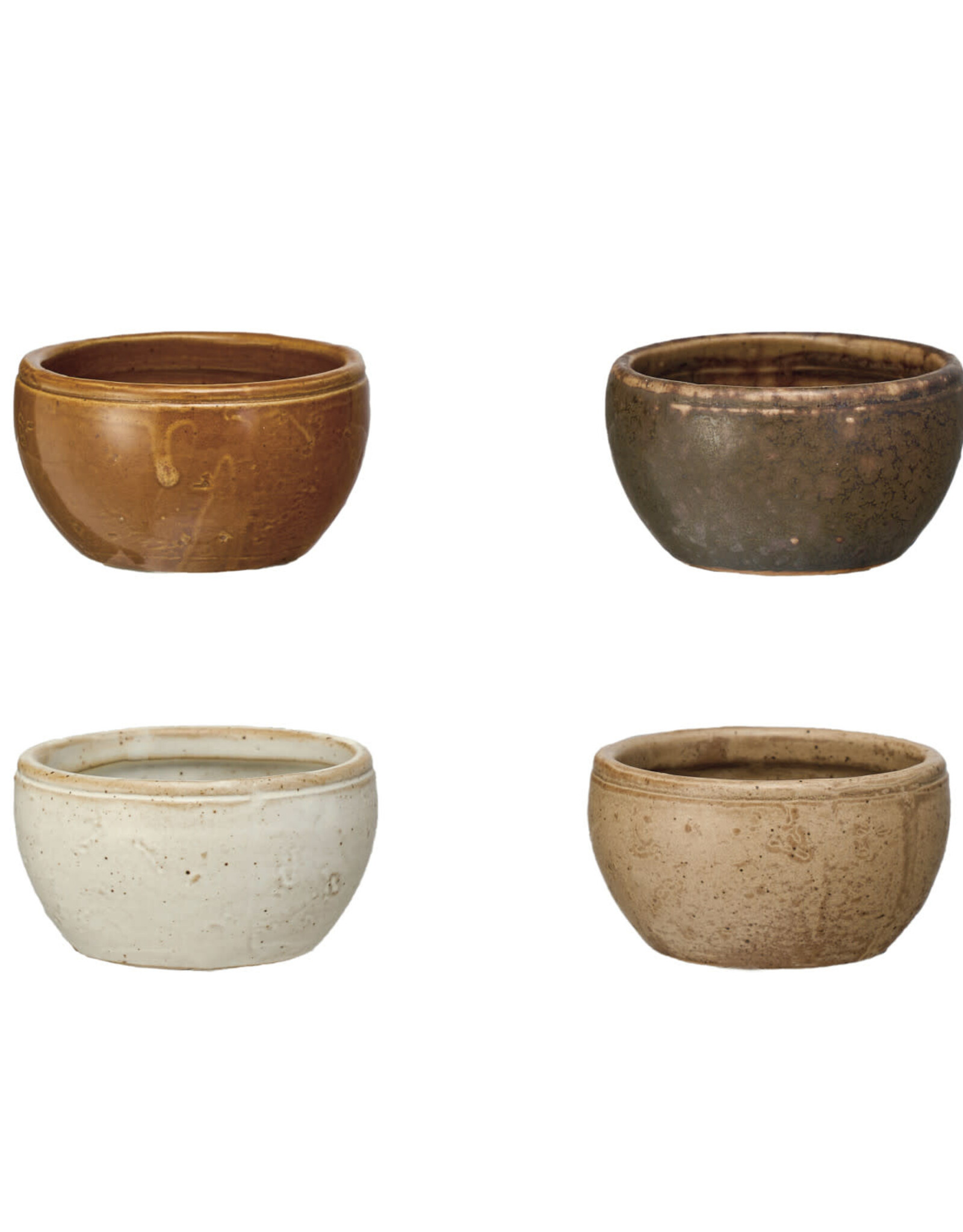Stoneware Vintage Reproduction Pinch Pot, 4 Colours