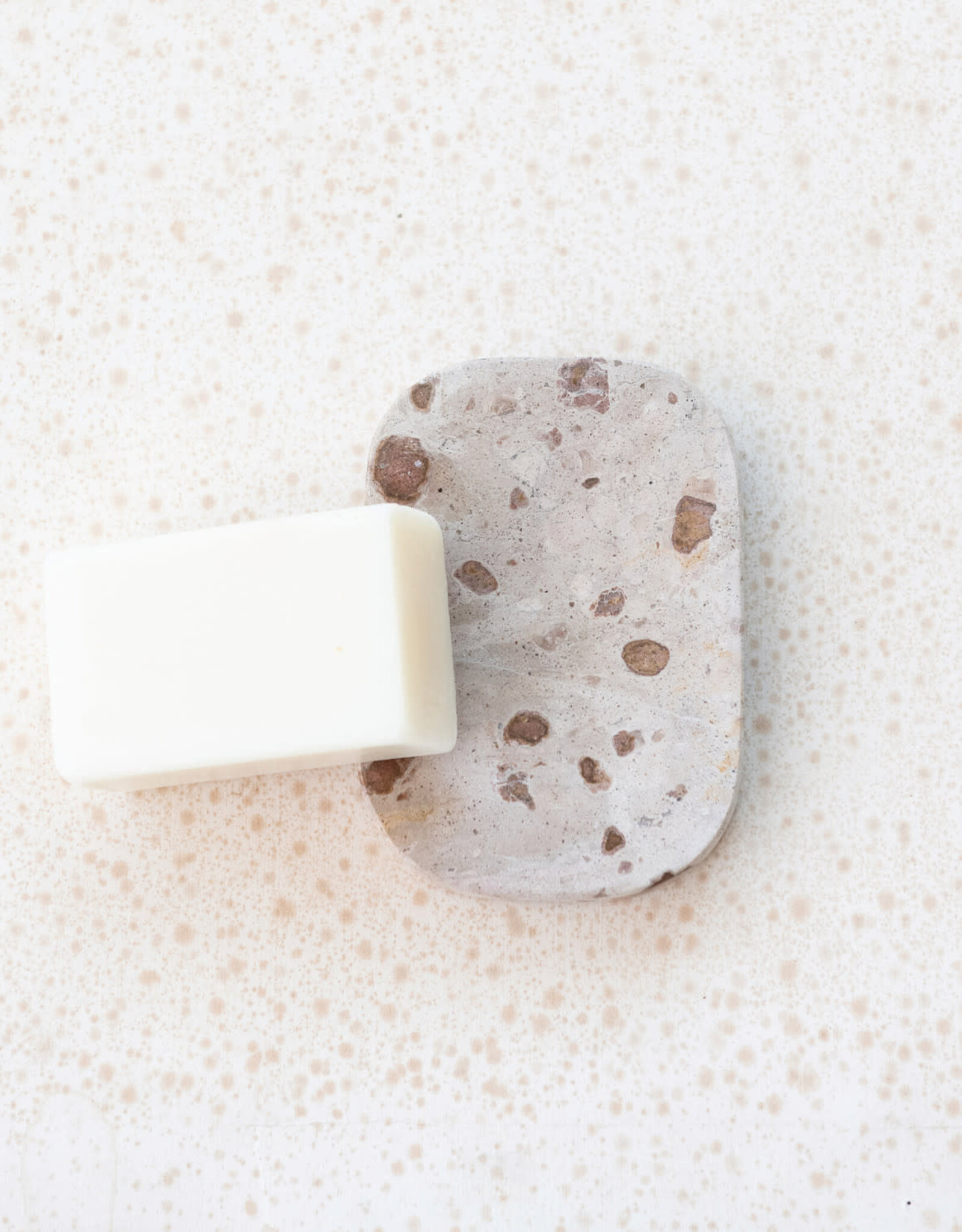 Marble Soap Dish, Buff Colour