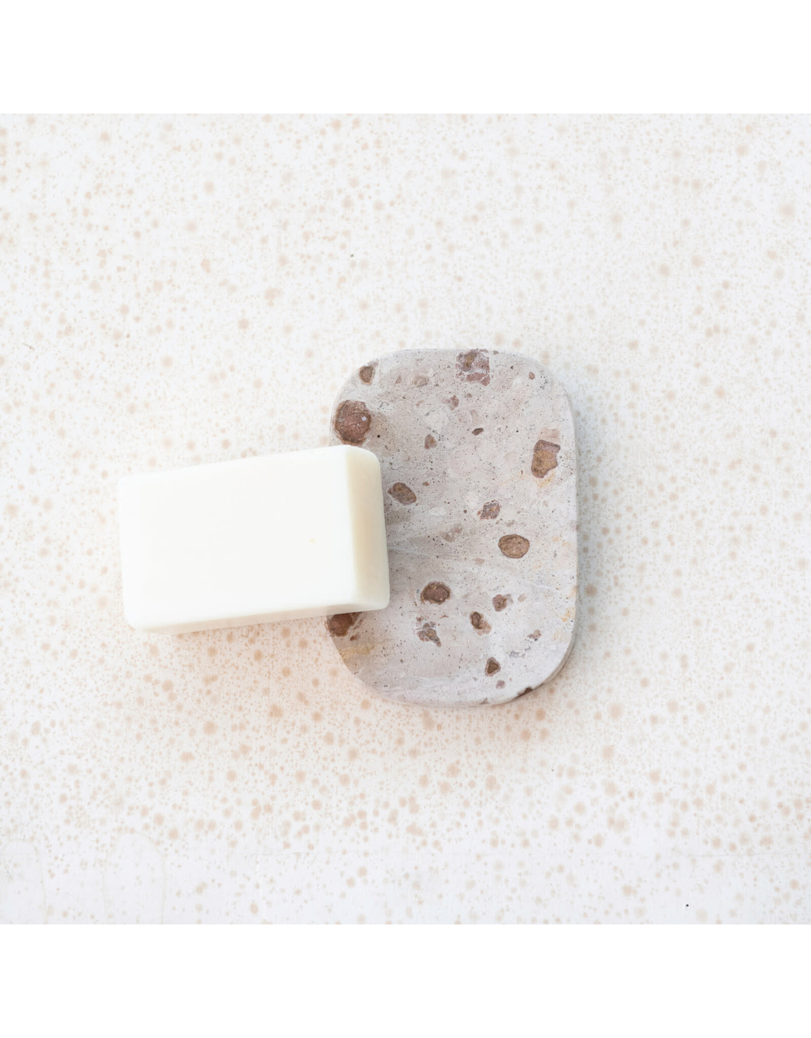Marble Soap Dish, Buff Colour